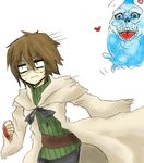  aussa belt bike_shorts brown_eyes brown_hair duel_monster glasses short_hair turtleneck water_spirit yu-gi-oh! yuu-gi-ou_duel_monsters 