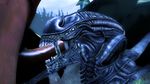  alien alien_(franchise) alien_vs_predator drakansix777 drsix777 fellatio male oral oral_sex penis sex teeth xenomorph 