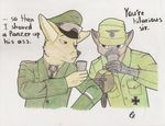  anthro army canine cup desert_fox duo erwin erwin_rommel fennec fox general germany hat hi_res male mammal medals rommel soldier wwii 