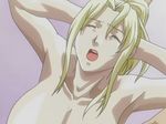  1boy 1girl animated animated_gif arms_up blonde_hair bouncing_breasts breasts cowgirl_position discipline girl_on_top hayami_takurou hetero linda_hamilton moaning nipples nude ponytail riding sex straddle straddling vaginal 