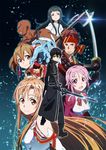  adachi_shingo armor asuna_(sword_art_online) egil kirito klein_(sword_art_online) lizbet pina silica sword sword_art_online yui_(sword_art_online) 