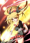  bardiche blonde_hair fate_testarossa gloves ka2 long_hair lyrical_nanoha mahou_shoujo_lyrical_nanoha mahou_shoujo_lyrical_nanoha_a's red_eyes solo thighhighs twintails 