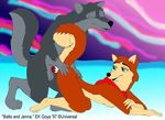  anthro anthrofied balto balto_(film) canine dog doggy_position doggystyle duo ek_goya female feral from_behind husky jenna male mammal nude penetration penis sex straight vaginal vaginal_penetration wolf 