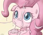  close-up cum cum_on_face cum_string equine female feral friendship_is_magic hair horse mammal messy my_little_pony pink_body pink_hair pinkie_pie_(mlp) plain_background pony sirachanotsauce solo white_background 