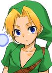  1boy androgynous blonde_hair blue_eyes blush child choutako fairy hat legend_of_zelda link male male_focus nintendo pointed_hat short_hair solo the_legend_of_zelda 