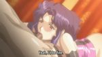  1boy 1girl animated animated_gif dark_love eyes_closed fellatio kuro_ai lipstick lowres makeup miyabi_(kuro_ai) mole murakami_teruaki nude oral penis purple_hair sex subtitled text uncensored 