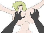  animated animated_gif blonde_hair breast_grab breasts eyes_closed gigantic_breasts grabbing huge_breasts long_hair lowres nude open_mouth qvga source_request 