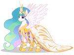  equine female feral friendship_is_magic gala_dress horn horse mammal my_little_pony pony princess princess_celestia_(mlp) royalty solo winged_unicorn wings 