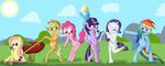  absurd_res anthro anthrofied apple applejack_(mlp) arthropod balloon blue_eyes book butterfly cloud clouds cutie_mark equine extra_dan extradan female fluttershy_(mlp) friendship_is_magic fruit grass hi_res horn horse insect lanky laugh mammal mud my_little_pony pegasus pinkie_pie_(mlp) pony purple_eyes rainbow_dash_(mlp) rarity_(mlp) sun twilight_sparkle_(mlp) unicorn wheelbarrow wings 