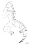  breasts female lizard looking_back nude pussy redraptor16 reptile scalie side_boob solo 