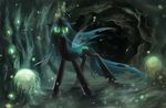  cave changeling chrysalis equine fantazyme female feral friendship_is_magic green_eyes hair horse looking_at_viewer my_little_pony pony queen_chrysalis_(mlp) solo update wings 