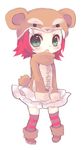  :o animal_costume annie_hastur bear_costume green_eyes konatsu_miyu league_of_legends red_hair short_hair solo 