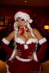  aa_megami-sama cosplay facial_mark santa_costume santa_suit urd 