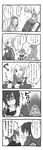  bare_shoulders beryl_benito bow breasts comic detached_sleeves earrings elbow_gloves fur gloves goggles hat heart highres hisui_hearts innes_lorenz jacket jewelry long_haie long_hair long_image monochrome open_mouth ribbon richea_spodune shing_meteoryte short_hair tales_of_(series) tales_of_hearts tall_image twintails very_long_hair wink witch_hat 
