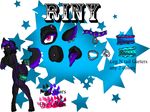  black black_paws blue_stars canine english_text green_leg_garters green_tail_garters mammal modle nude pink_paws plain_background purple purple_body purple_collar purple_eyelashes purple_paws purple_tongue red_paws riny sheet spots text unknown_artist white_background wolf 