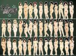  39girls 6+girls akiyama_mio barefoot black_eyes black_hair blonde_hair breasts brown_eyes brown_hair character_request everyone glasses highres hirasawa_yui k-on! kotobuki_tsumugi manabe_nodoka multiple_girls navel nipples nude pubic_hair spiketail tachibana_himeko tainaka_ritsu takahashi_fuuko tan tanline uncensored wajima_maki wakaouji_ichigo yada_masumi yamanaka_sawako 