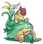  cum duo female feral feral_on_feral kuromatsu male nintendo pok&#233;mon pok&eacute;mon reptile scalie scar serperior snake squeezing straight typhlosion video_games wraps 