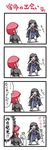  black_hair comic hamsta kaibutsu_oujo kamura_reiri long_image red_hair redhead riza_wildman tall_image translation_request 