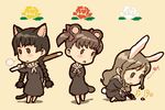  animal_ears bunny_ears cat_ears chibi fukuzawa_yumi hijiri_rei maria-sama_ga_miteru multiple_girls shimazu_yoshino toudou_shimako 