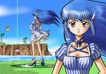  arin blue_hair dress golf long_hair ocean pangya 