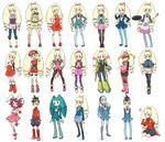  aile aile_(cosplay) bad_id bad_pixiv_id big_hair blonde_hair blue_legwear blue_skirt boots ciel_(rockman) ciel_(rockman)_(cosplay) cosplay costume_chart crossdressing crossover crotch_plate di_gi_charat drill_hair everyone feet green_footwear heriyama hibiki_misora highres hoshikawa_subaru_(rockman) jennifer_wakeman leotard long_hair magic_knight_rayearth multiple_crossover multiple_girls my_life_as_a_teenage_robot nickelodeon palette_(rockman) palette_(rockman)_(cosplay) panties panties_under_pantyhose pantyhose pink_footwear pink_leotard red_shorts rockman rockman_(classic) rockman_dash rockman_exe rockman_x roll roll_(cosplay) roll_caskett roll_caskett_(cosplay) roll_exe roll_exe_(cosplay) ryuusei_no_rockman ryuuzaki_umi ryuuzaki_umi_(cosplay) sakurai_meiru sakurai_meiru_(cosplay) school_uniform shirogane_luna shorts skirt thighhighs tron_bonne tron_bonne_(cosplay) underwear usada_hikaru usada_hikaru_(cosplay) zettai_ryouiki 