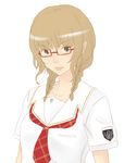  braid glasses hachimitsuboi kibina_high_school_uniform kimi_kiss mizusawa_mao school_uniform solo twin_braids 
