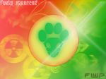  abstract_background circle directional_arrow fire-waypoint_(fwp) furry_arancar green green_theme logo nuclear pawprint paws radioactive rastafari_themed red red_theme text wallpaper yellow 