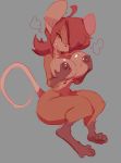  anthro big_breasts breasts butt female hair long_hair mammal mouse multi_nipple nipples one_eye_covered paperclip_(artist) rodent simple_background solo sweat tongue 