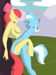  anthro anthrofied apple_bloom_(mlp) applebloom_(mlp) blue_hair breasts duo equine eyes_closed female friendship_is_magic hair horse male mammal my_little_pony nipples penis pony pussy red_hair sex straight thestarwarrior 