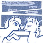  comic dialog english_text equine female feral friendship_is_magic hair horse humor joke mammal monochrome my_little_pony pony princess_molestia pun_pony text tumblr 