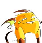  ambiguous_gender biting_lip laugh mammal mouse nintendo pok&#233;mon pok&eacute;mon raichu rape_face reaction_image rodent smile smirk solo super-tuler teeth video_games 