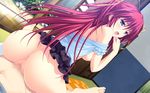  1girl :o aridome_mao ass back bangs bare_shoulders barefoot black_skirt blouse blue_eyes blush bottomless breasts breasts_outside bush censored chest_of_drawers clenched_hand clothed_sex curtains day feet fence frilled_shirt frilled_skirt frills from_behind game_cg girl_on_top hair_ribbon hand_to_own_mouth hand_up hetero indoors layered_skirt long_hair looking_at_viewer looking_back lying medium_breasts miniskirt mosaic_censoring navel nipples no_panties off_shoulder on_back open_clothes open_door open_mouth open_shirt penis plaid pleated_skirt porch pussy raised_eyebrows red_hair reverse_cowgirl_position ribbon rock rug sex shibayuki shirt shirt_lift shouji skirt skirt_lift sliding_doors socks solo_focus spread_legs stone straddling tatami two_side_up vaginal very_long_hair white_legwear white_shirt wooden_fence yamagami_kentarou yellow_ribbon zutto_tsukushite_ageru_no! 