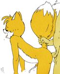  anal_penetration anthro battle_angel canine cum cumshot duo fox fox_tail gay hands-free male mammal mcmeow miles_prower multiple_tails nude orgasm penetration penis sega sonic_(series) tail_grab tails 