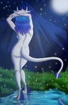  claws exotic female fireflies firefly fluff grass irishwolven monster moon mountain myfi night nude pond solo standing tattoo white wings 