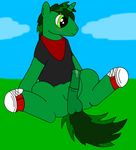  cum equine friendship friendship_is_magic gay grass green hair horn horse malachite-blitz male my_little_pony pony precum sky solo spreading unicorn 