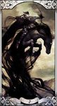  armor bow_(weapon) frame horse horseback_riding magic pixiv_fantasia pixiv_fantasia_5 riding sato_(vintage) shadow weapon 