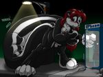  booth breasts catmonkshiro female glass macro mammal payphone phone rubber sign skunk transformation 