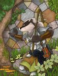  armor badger kalahari male mammal melee_weapon mustelid outside solo 