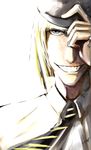  bleach blonde_hair blue_eyes hat hirako_shinji male_focus necktie ninjatic solo vizard 
