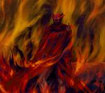  artist_request fiery_background final_fantasy final_fantasy_iv fire male_focus rubicante solo 