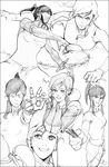  artist_request avatar_(series) greyscale korra monochrome source_request the_legend_of_korra traditional_media 