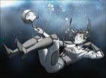  armor artist_request avatar_(series) helmet korra long_hair solo the_legend_of_korra underwater water 