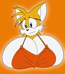  big_breasts blue_eyes breasts canine crossgender female fox habbodude hair huge_breasts hyper hyper_breasts mammal melissa_&quot;tailsko&quot;_prower-henegan miles_prower orange_hair sega sonic_(series) 