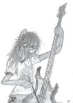  anthrofied bass_guitar black_and_white bow_tie cutie_mark drakanifox equine female friendship_is_magic greyscale horse mammal metal monochrome my_little_pony octavia_(mlp) pencil pony sketch solo work_in_progress 