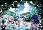  animal_ears bad_id bad_pixiv_id bare_shoulders barefoot bikini black_hair black_legwear blonde_hair blouse blue_hair broom cloud computer crossed_arms crossed_legs day flying forest green_eyes green_hair hakurei_reimu hat headwear_removed inubashiri_momiji kagiyama_hina kawashiro_nitori kirisame_marisa kochiya_sanae laptop long_hair long_sleeves moriya_suwako mountain_of_faith multiple_girls nature no_eyes off_shoulder open_mouth pants pom_pom_(clothes) shameimaru_aya shoes short_hair short_sleeves sitting skirt sky sleeveless smile soaking_feet stone surfing swimsuit tail thighhighs tokin_hat touhou two_side_up water white_hair wide_sleeves wings wolf_ears wolf_tail yasaka_kanako yellow_eyes yuuichi_(reductionblack) 