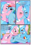  aloe_(mlp) blue_hair blush comic cutie_mark dialog english_text equine female feral friendship_is_magic hair horse kissing lesbian lotus_(mlp) mammal multi-colored_hair my_little_pony pegasus pink_hair pony pyruvate rainbow_dash_(mlp) rainbow_hair sex sibling spa text the_usual wings 