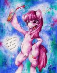  alcohol anthro anthrofied berry_punch_(mlp) beverage cutie_mark dimwitdog drink drunk equine female friendship_is_magic hair horse mammal my_little_pony nude open_mouth pony purple_eyes purple_hair pussy pussy_juice solo wet 