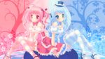  blue goth pink possible_duplicate stocking sweet twins 