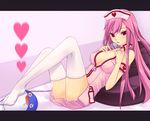  :p armband breasts choker cleavage dolfini hat heart heart-shaped_pupils large_breasts letterboxed long_hair lucia_(pangya) mato_(chirol) microphone nurse nurse_cap open_clothes open_shirt pangya pink_hair purple_eyes shirt sleeveless symbol-shaped_pupils thighhighs tongue tongue_out unzipped very_long_hair white_legwear zipper 