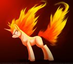  equine female feral fire flames friendship_is_magic gradient_background hi_res horn inuhoshi-to-darkpen mammal my_little_pony plain_background rage red_background red_eyes solo teeth twilight_sparkle_(mlp) unicorn warm_colors 